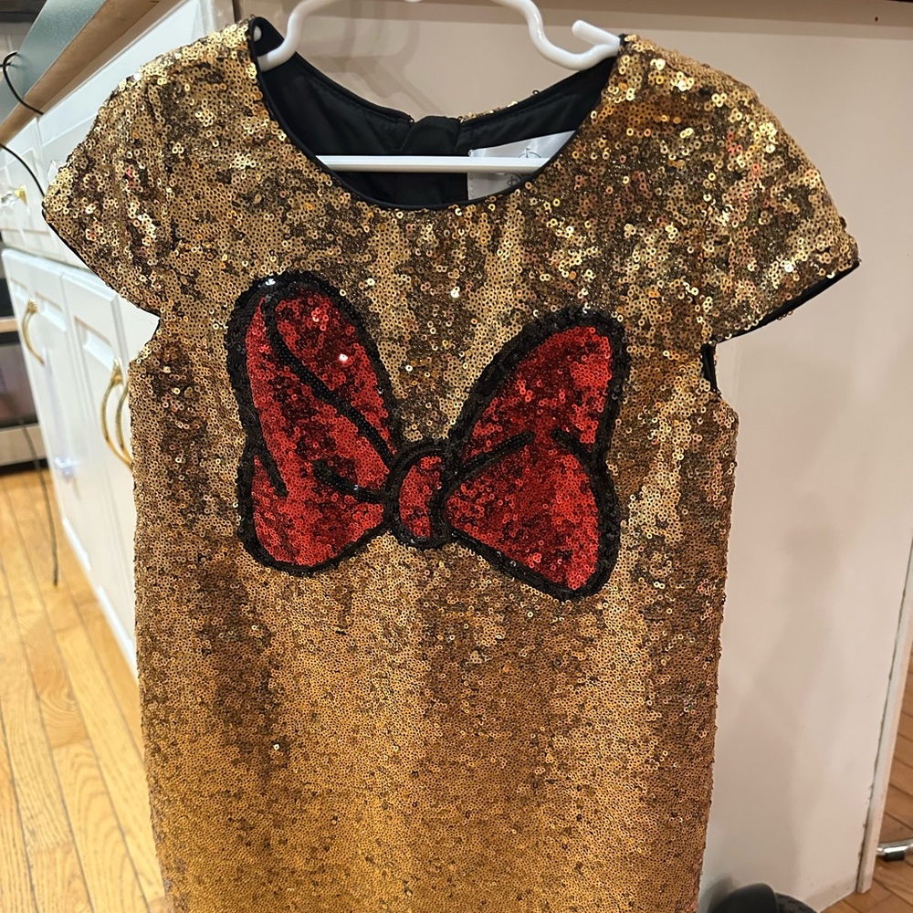 Minnie bow sequin dress